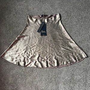 Cute and sparkly silvery gold Zara skirt from The Knitwear Collection!